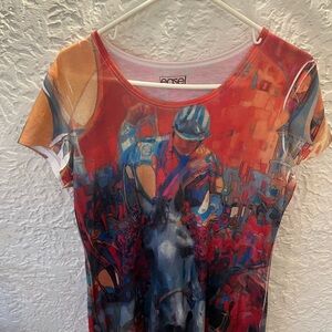 Easel Women's Multicolor Graphic Top